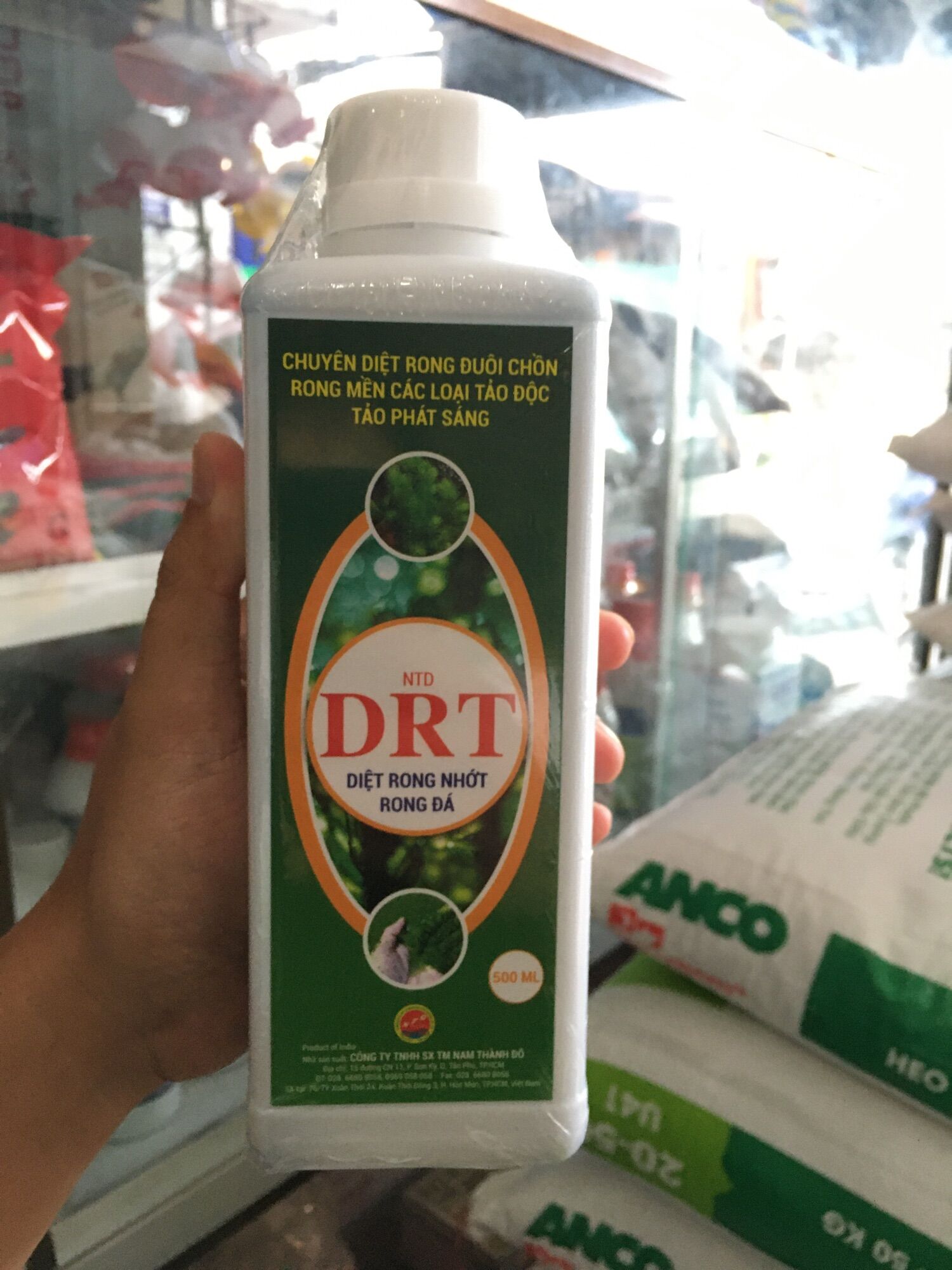 Drt diệt rong đuôi chồn , rong mền , các loại tảo độc , tảo phát sáng , diệt rong nhớt , rong đá cho ao tôm cá thuỷ hải sản