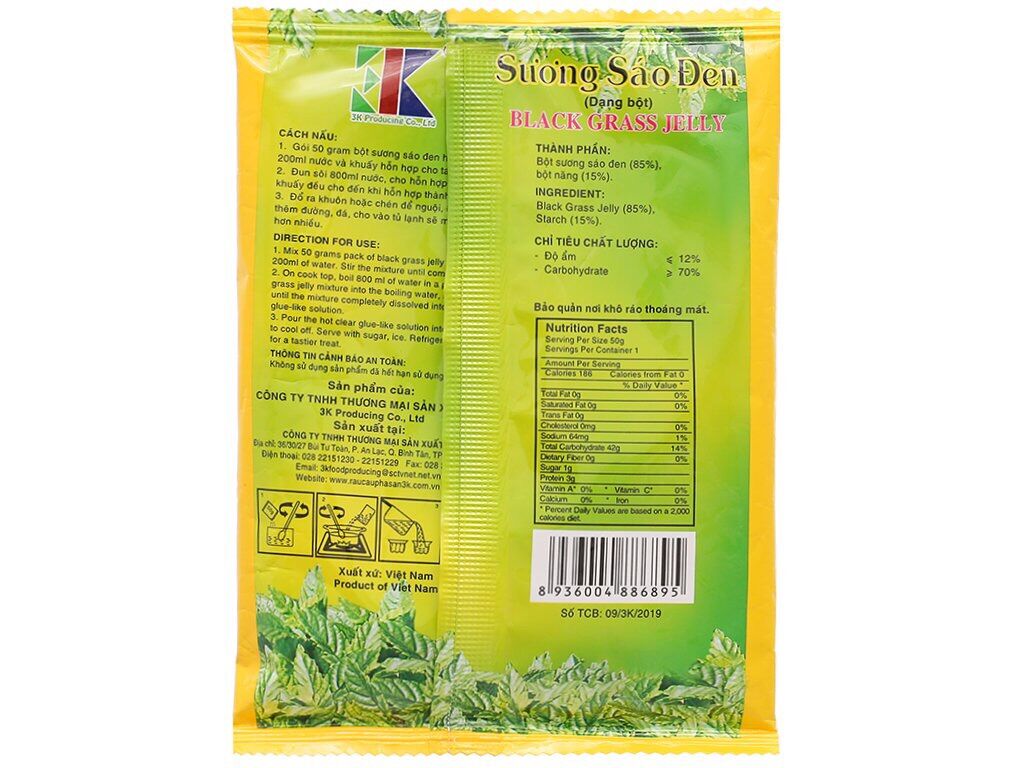 Bột Sương Sáo Đen 3K