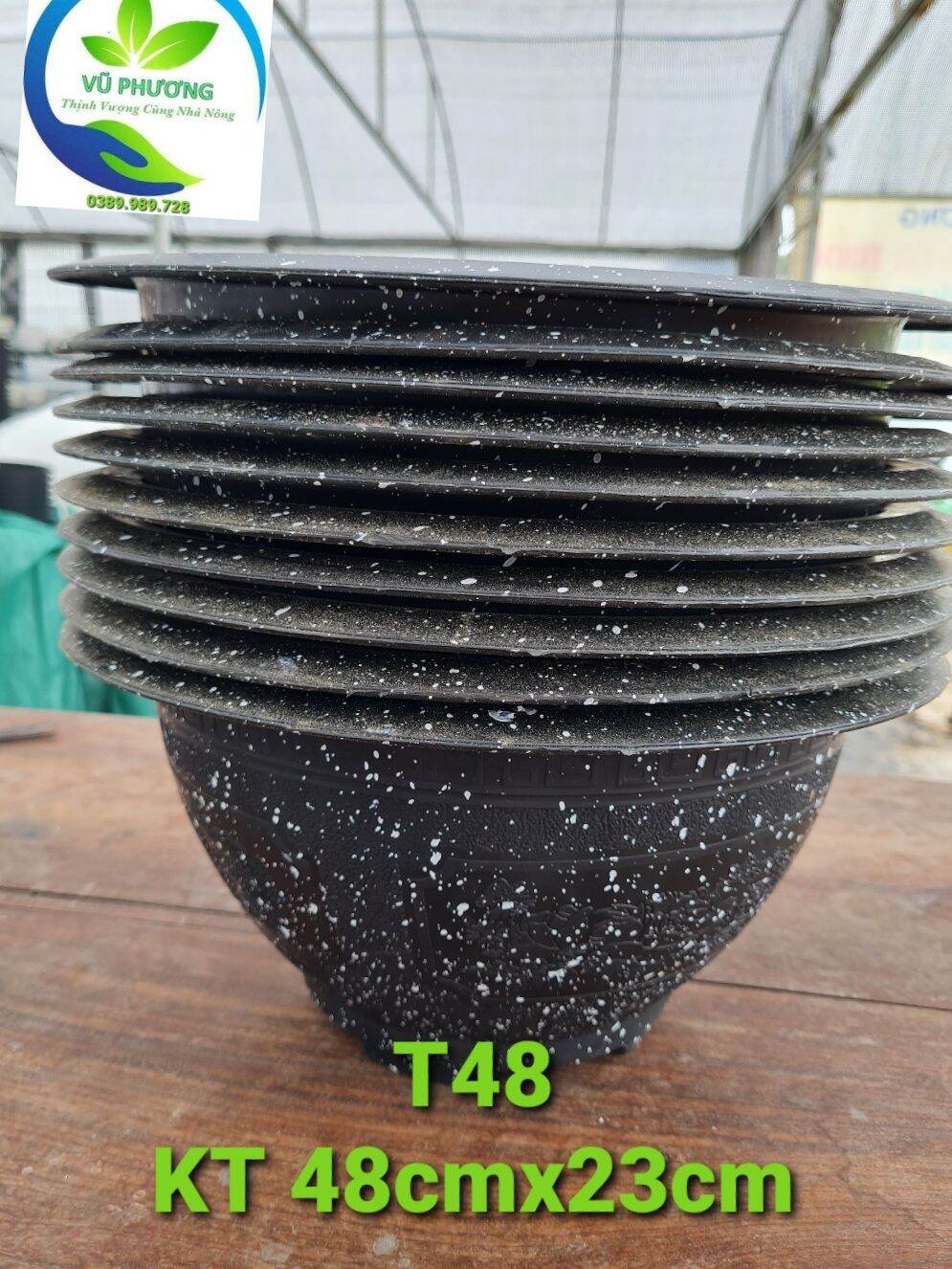 Combo 10 chậu t38 kt miệng 36x cao 20cm