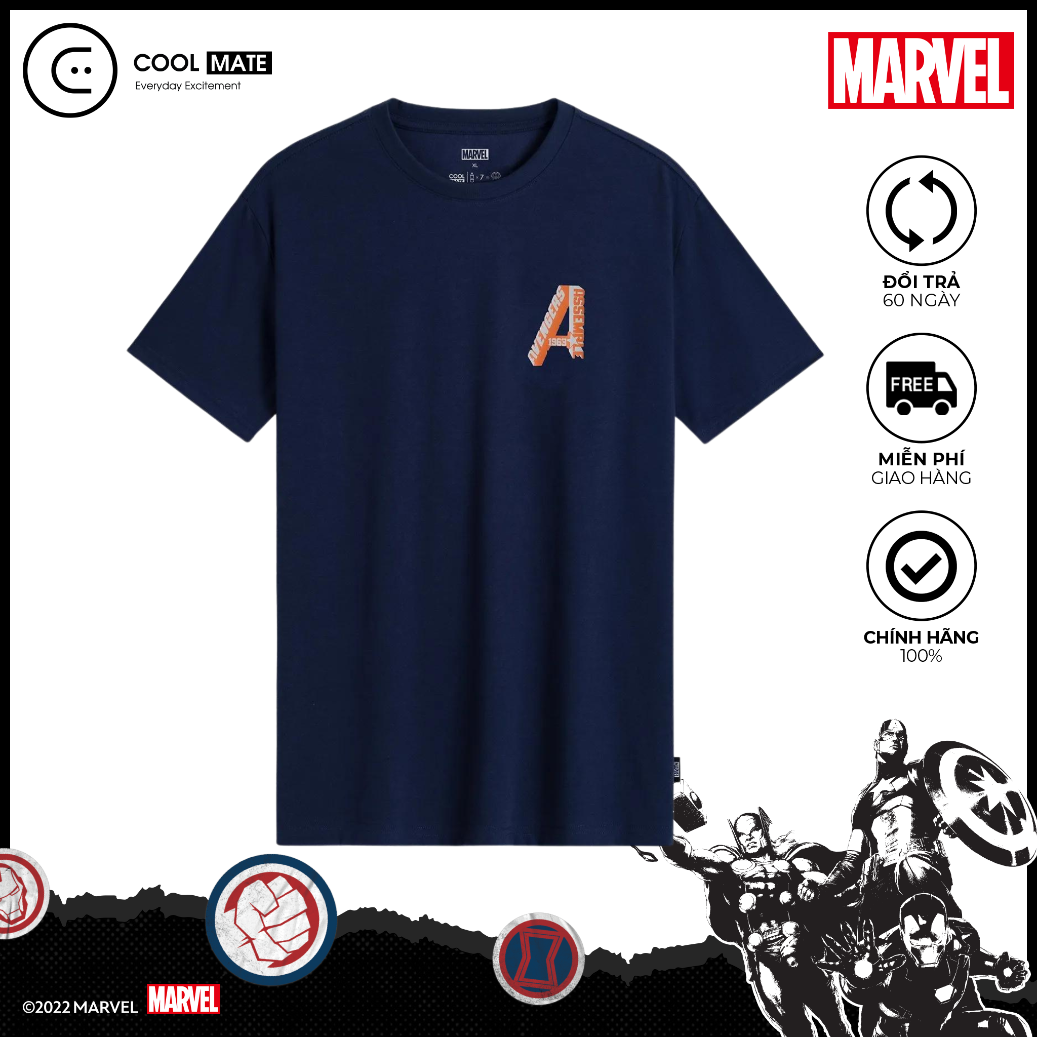 Áo thun Graphic Avenger ASSEMBLE - thương hiệu Coolmate