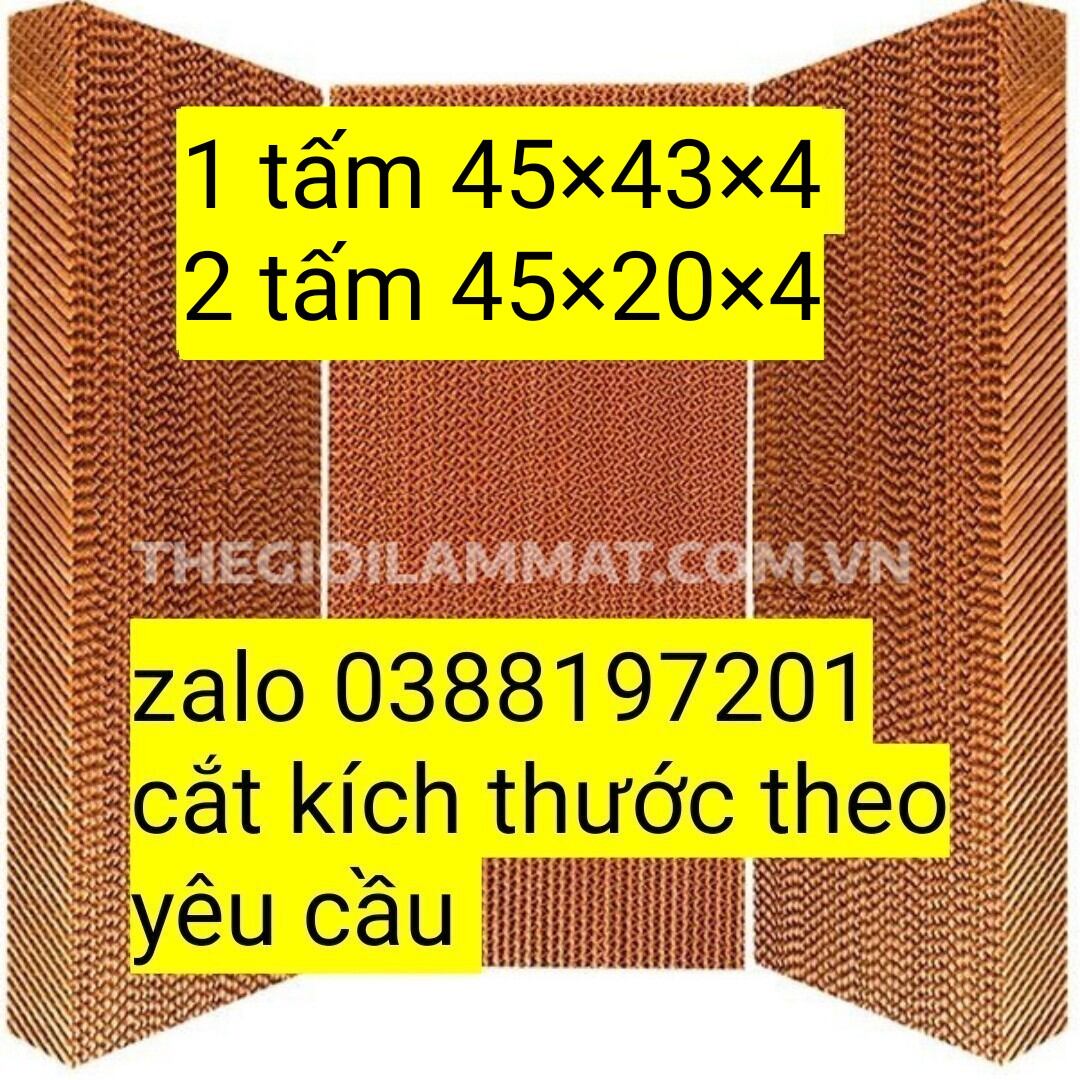 Bộ 3 tấm làm mát cooling pad cho quạt hơi nước kt 45×43×4 và 2 tấm 45×20×4