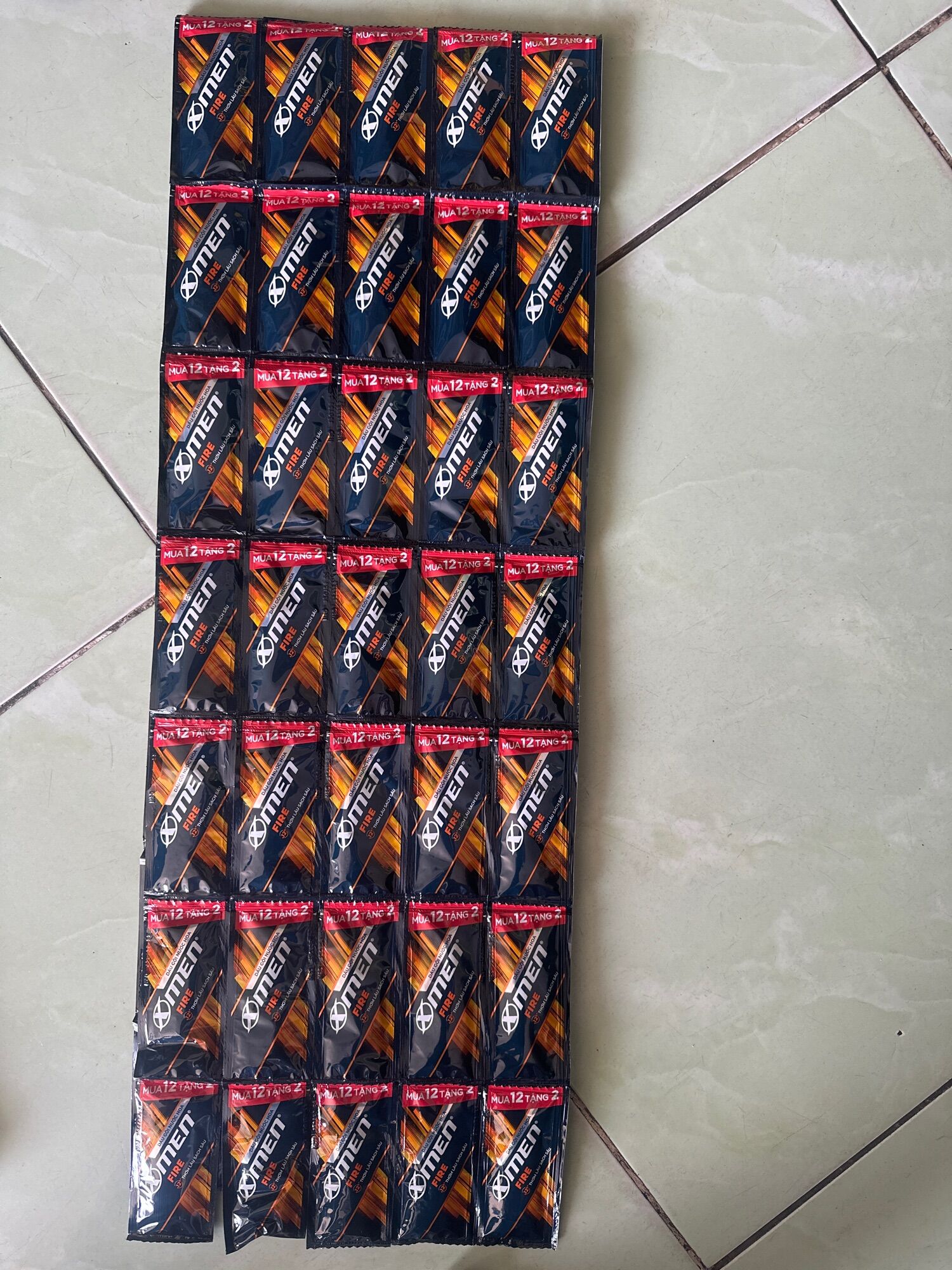 Dầu gội Xmen hương nước hoa Fire gói 5ml x 14 gói