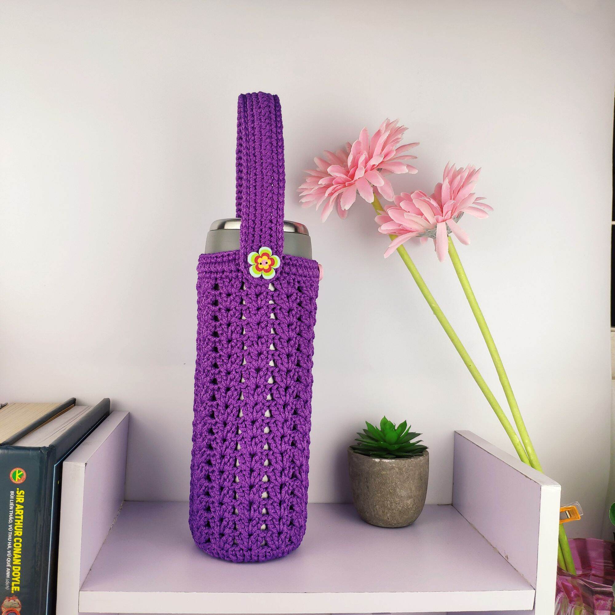 Túi đựng bình giữ nhiệt size 500ml handmade