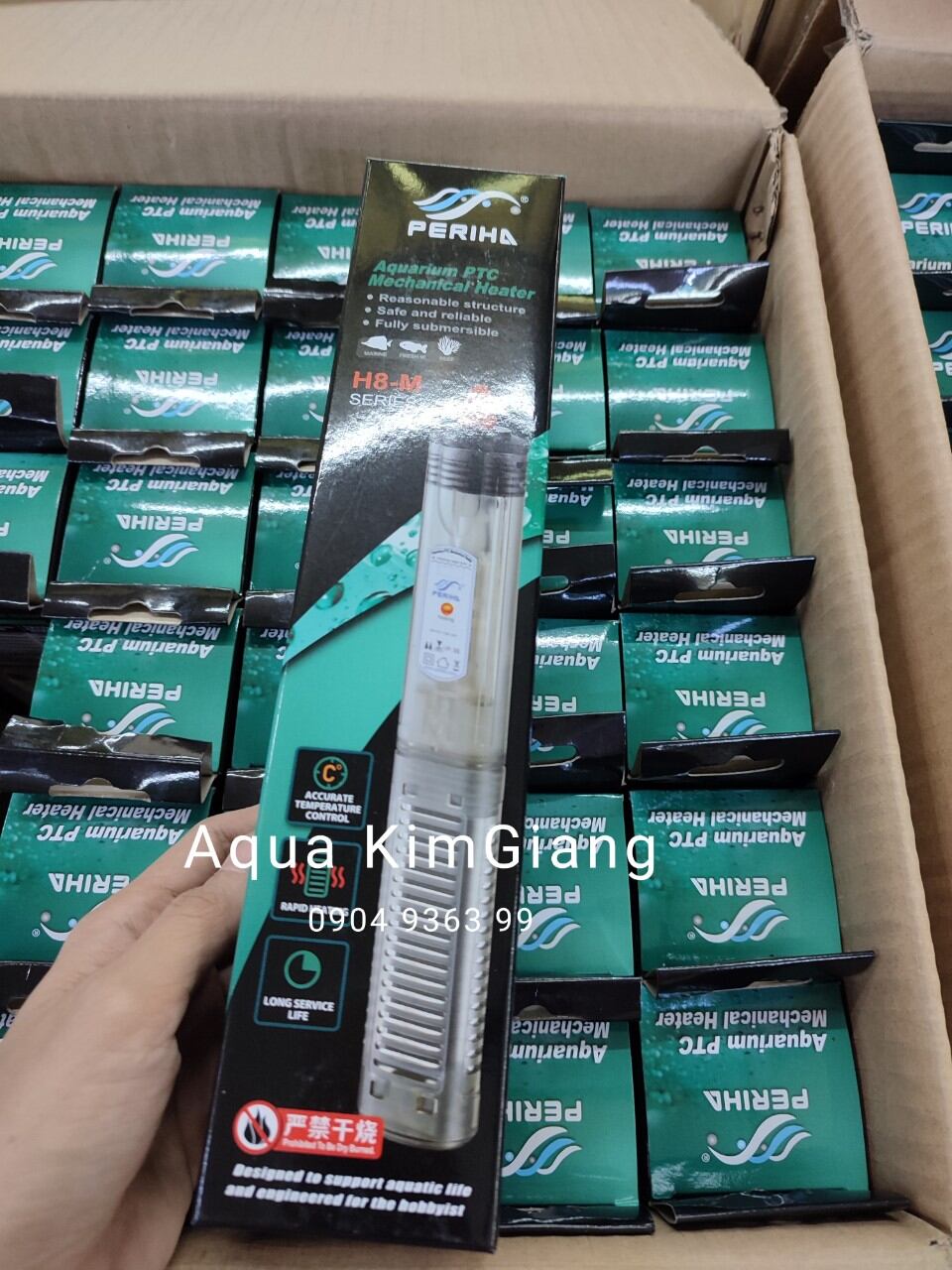 Sưởi bể cá cảnh cao cấp 300W - Tự ngắt tiết kiệm điện