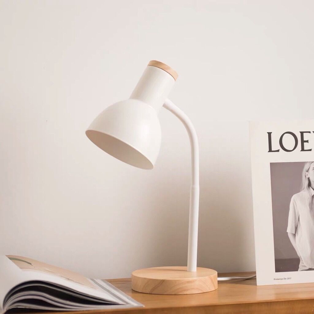 Đèn học đế gỗ để bàn bảo vệ mắt -may.decor-