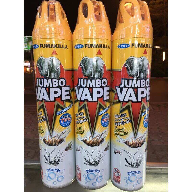 Xịt côn trùng Jumbo vape 300-600ml