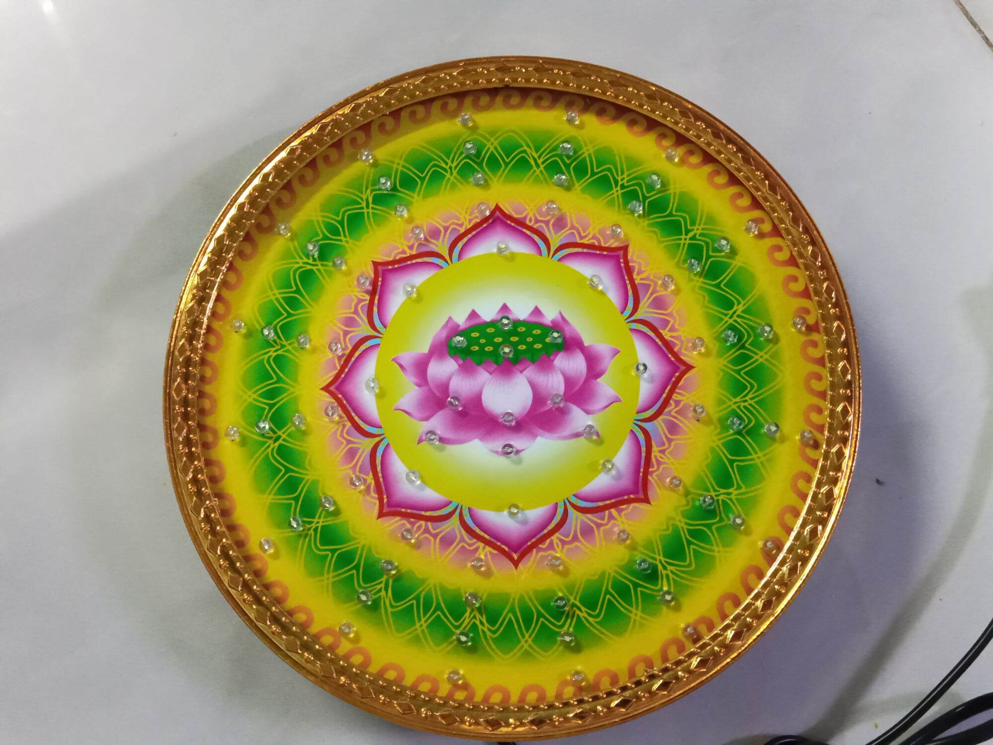 Hào quang led siêu sáng kích thước 22cm . hình hoa sen