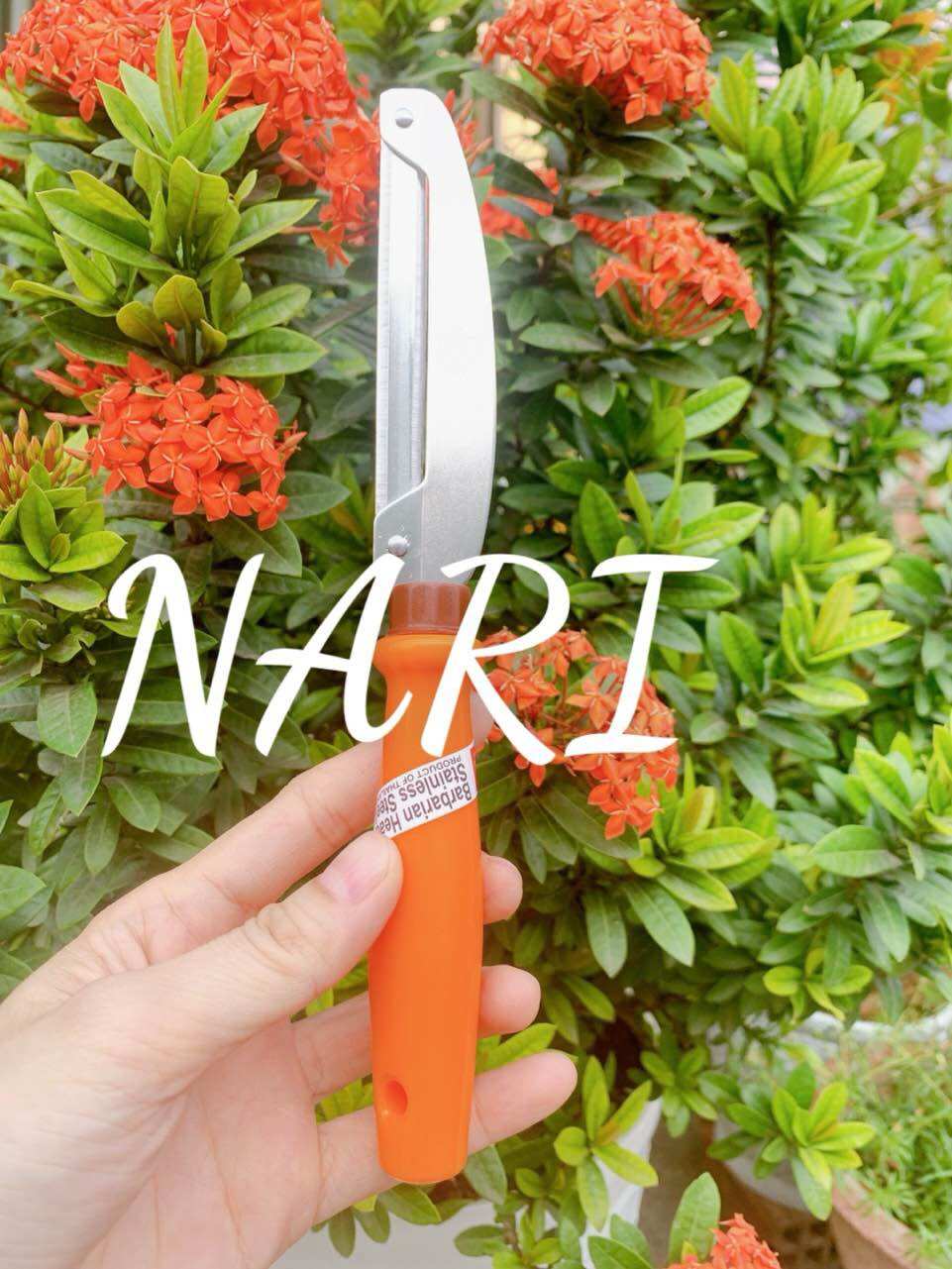 Dao bào hai lưỡi Thái, dao gọt hai lưỡi chính hãng Thái Lan Cán Vàng - 22cm - gia dụng Nari