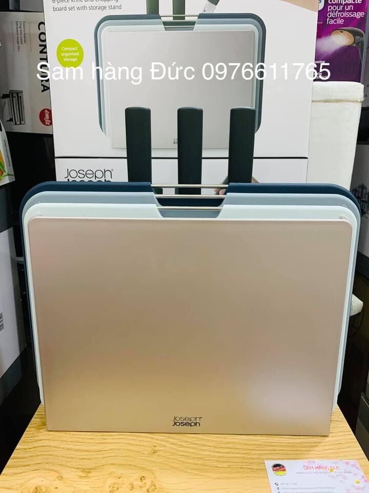 BỘ DAO THỚT JOSEPH JOSEPH 3 thớt kèm 3 dao chính hãng