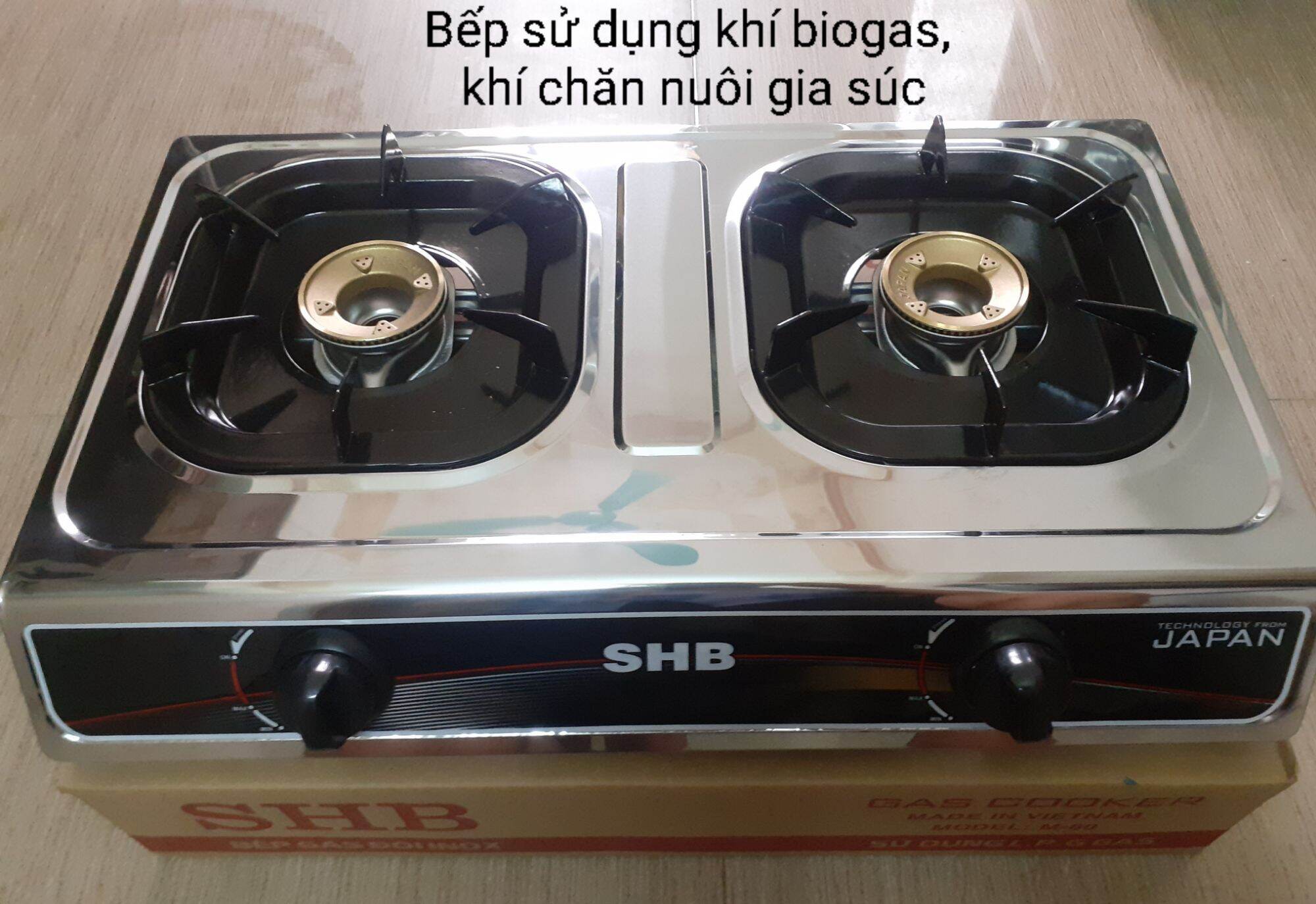 Bếp bioga chén đồng SHB sử dụng khí sinh học biogas, khí chăn nuôi gia súc