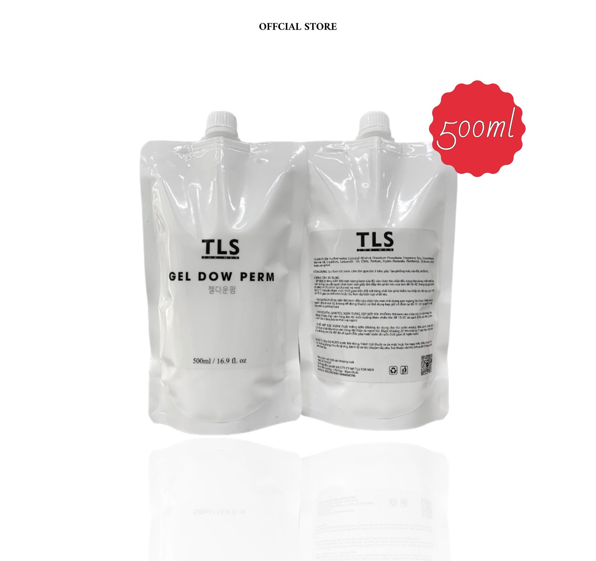 Kem ép tạo form tóc nam chuyên nghiệp - 500ml