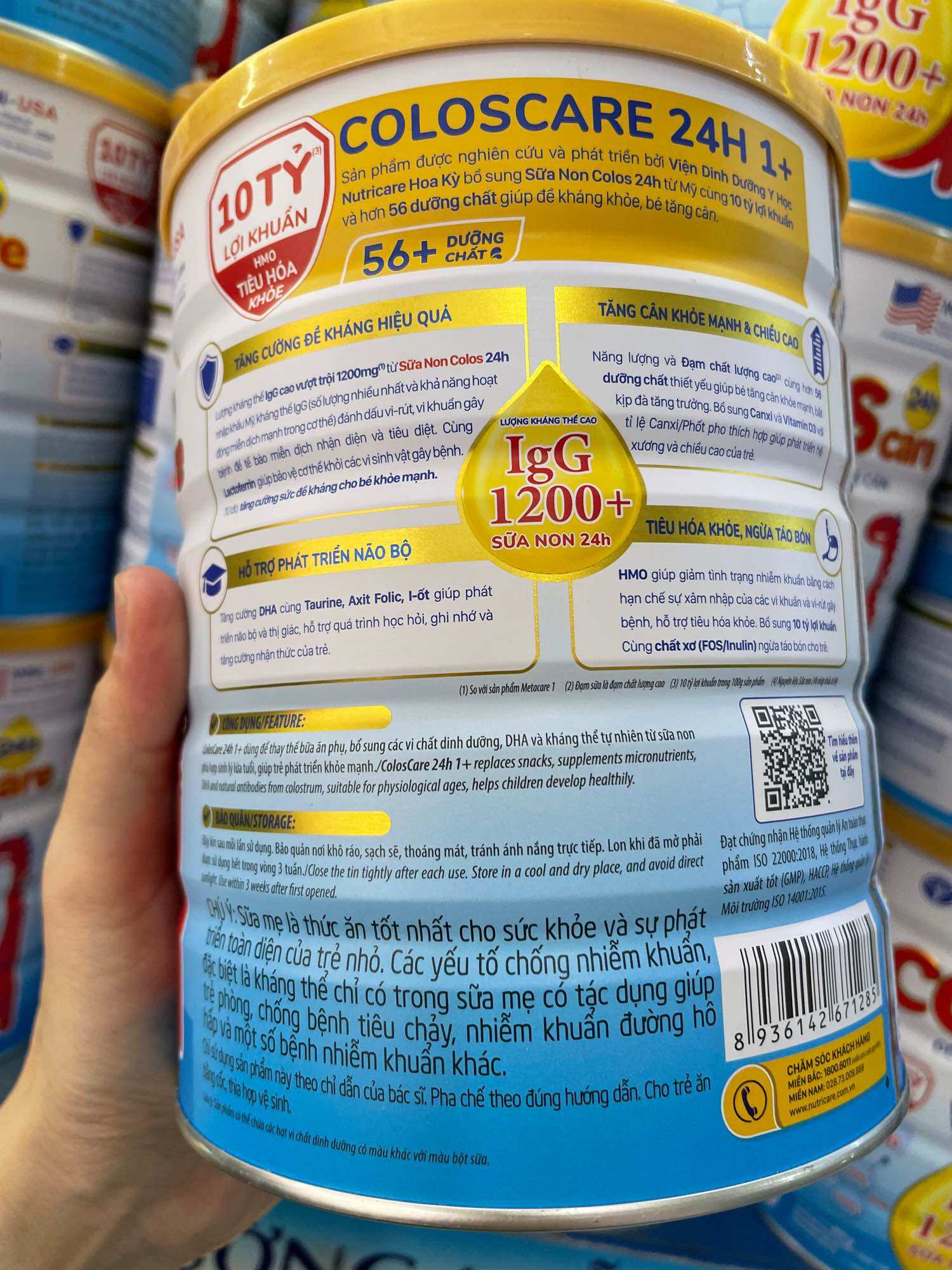 Sữa Bột Nutricare Colos Care 1+ (800g )