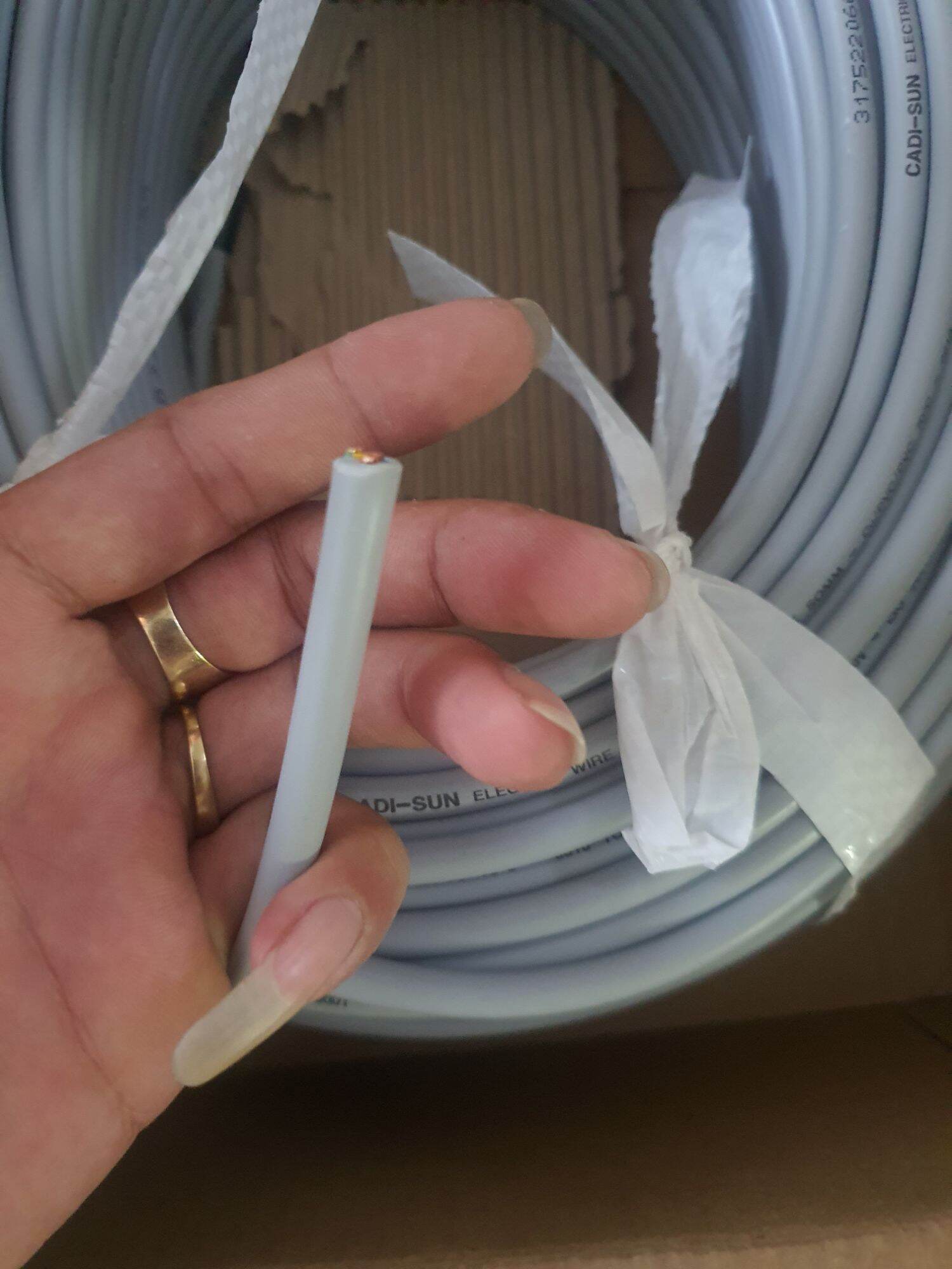 Dây điện tròn 3 ruột mềm 3C x 0.75mm2 chuyên dụng cho đèn nháy câu mực 2 Tầng, dây điện Cadi-Sun công nghiệp, dây điện lực cho tải 2000w