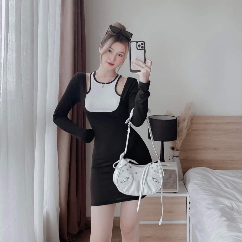 ĐẦM PHỐI YẾM VIỀN CỔ XINH DYM3