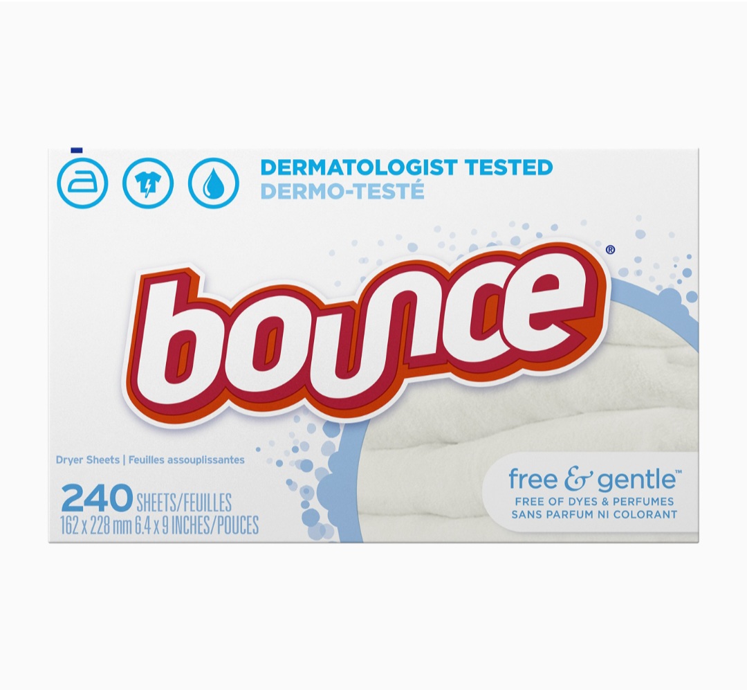 Giấy thơm BOUNCE Free & Gentle  240 tờ  - Hàng Mỹ.
