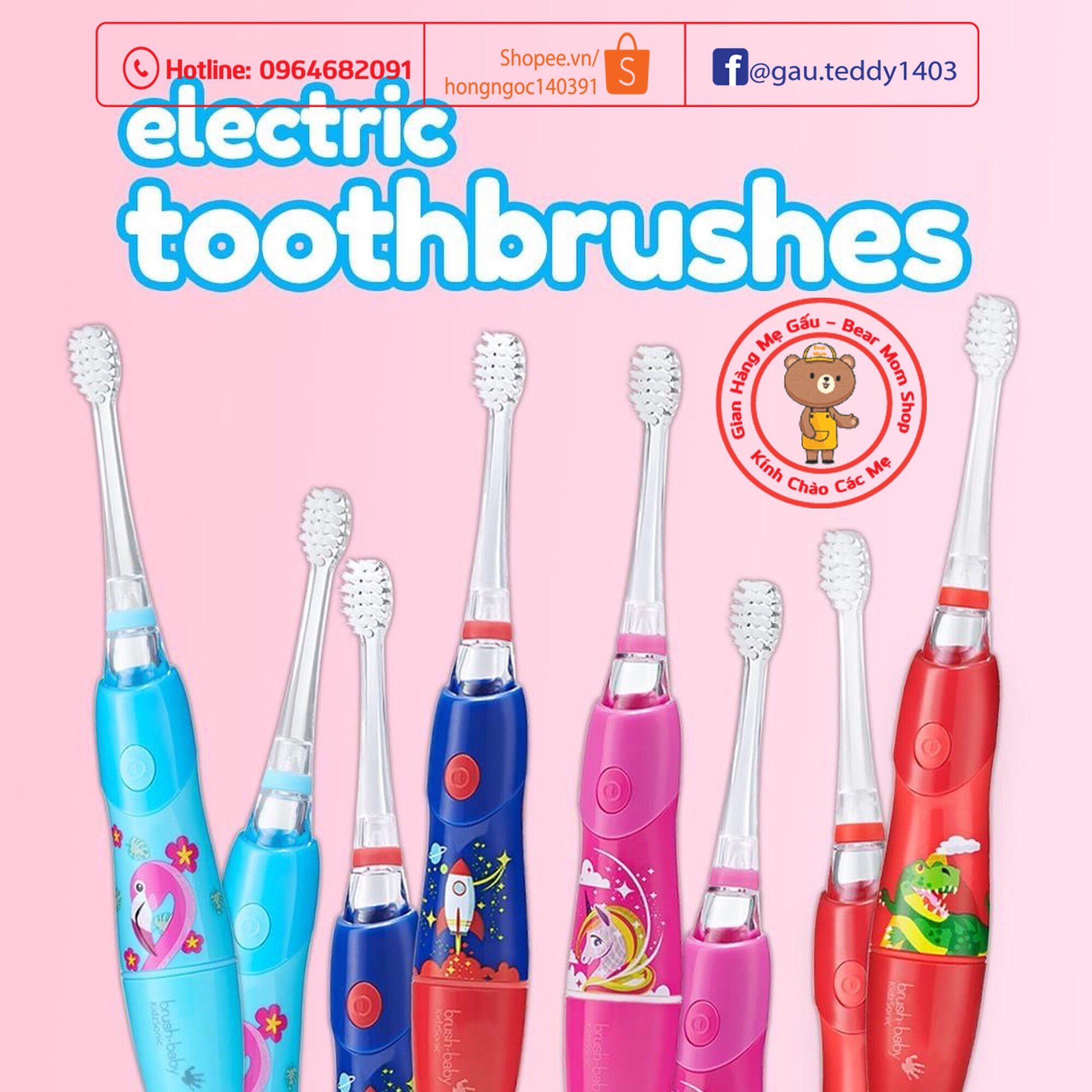 [TẶNG NKĐR] COMBO KEM ĐÁNH RĂNG + BÀN CHẢI KIDZSONIC 3Y+