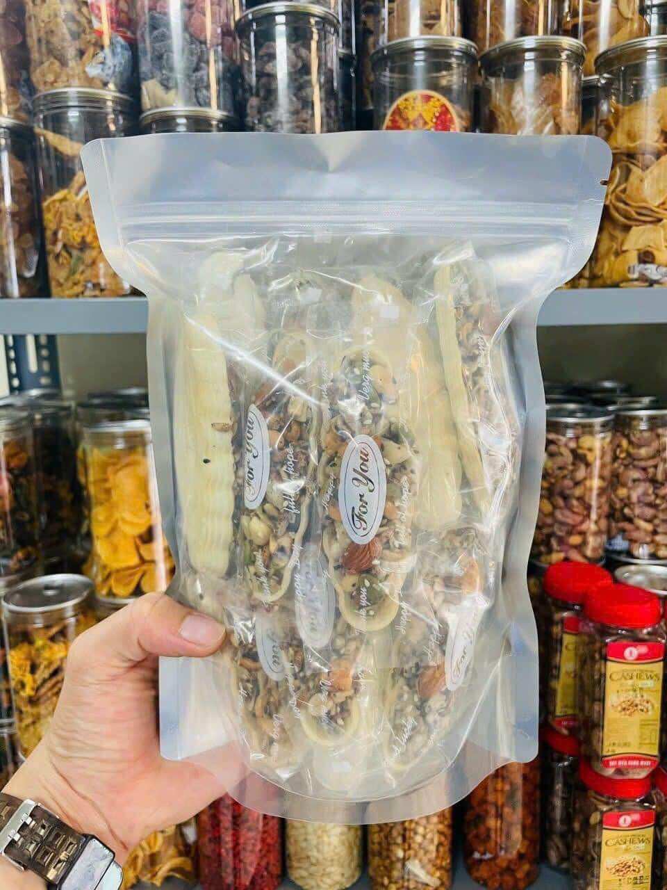 1 kí bánh thuyền mix hạt dinh dưỡng