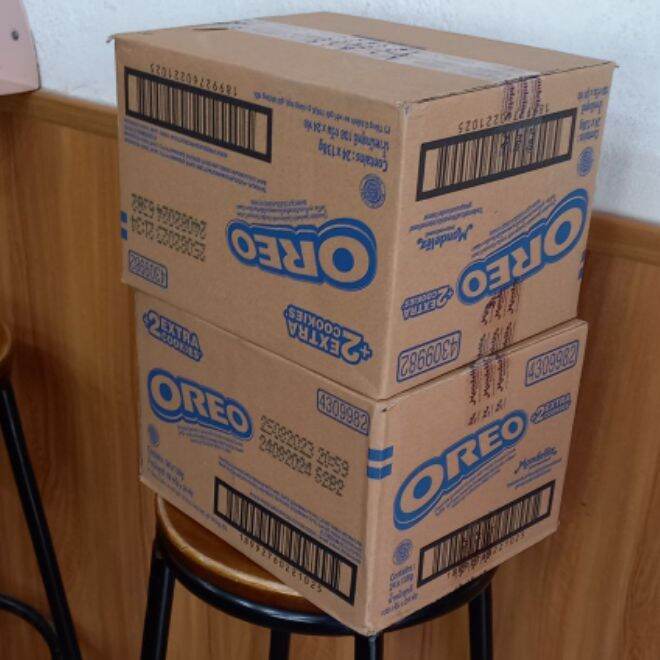 Combo 24 cây bánh quy sô cô la oreo vani 119g