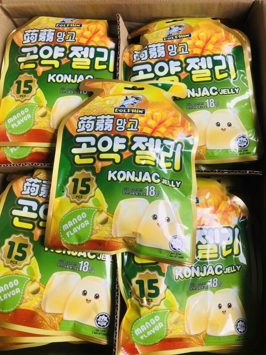 Thạch trái cây zai zai Dolphin Hàn Quốc vị nho