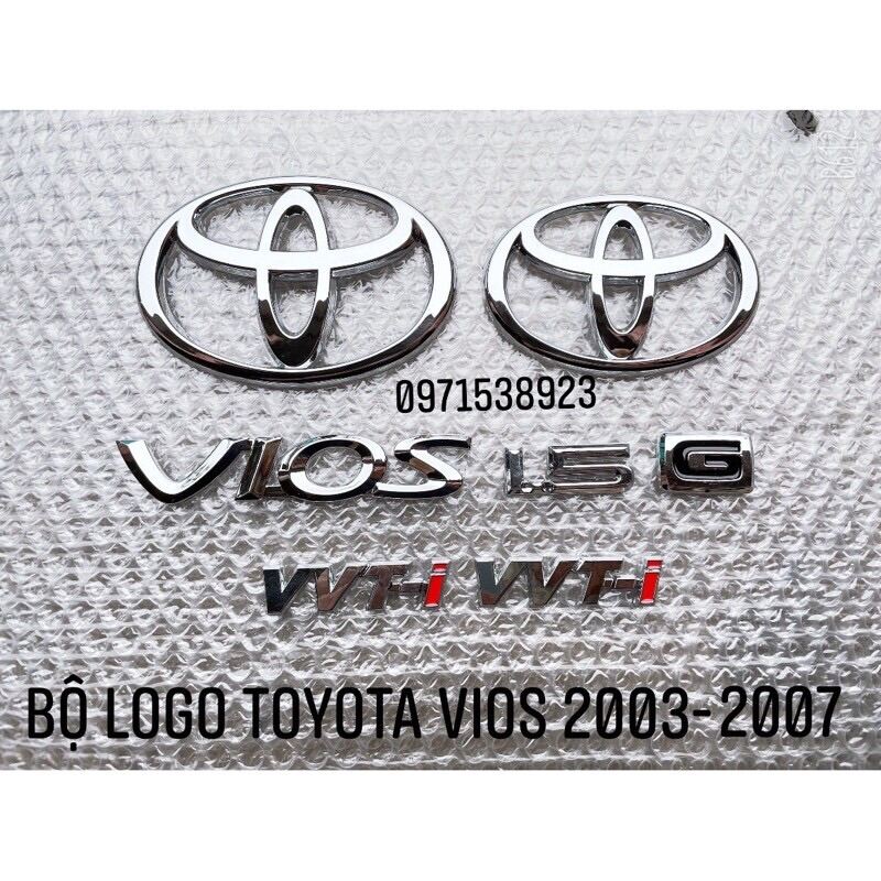 logo chữ nổi TOYOTA VIOS 1.5 G dán thân xe | Lazada.vn