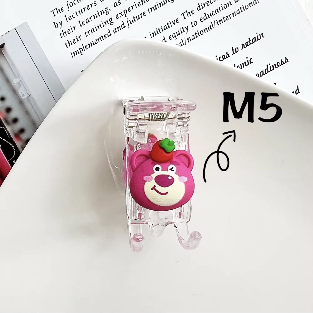 KẸP TÓC 3 RĂNG GẤU DÂU LOTSO
