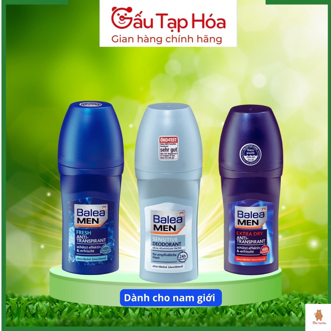 Lăn khử mùi Balea nam ngăn mùi hiệu quả, khô thoáng, nhập khẩu Đức