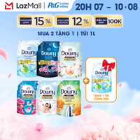 [MUA 2 TẶNG 1] Combo 3 Nước Xả Vải Đậm Đặc DOWNY Hoa Đêm/ Bờ Biển Tươi Mát/ Giấc Ngủ Thư Thái/ Tinh Khôi/ Đam Mê/ Nắng Mai/ Bung Tỏa Hạnh Phúc/ Cotton Thuần Khiết Túi 1L