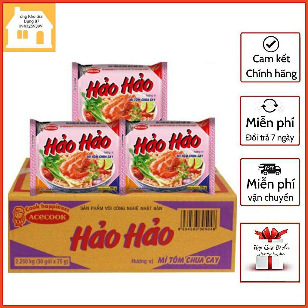 Mỳ tôm hảo hảo - sợi mỳ dai - ngon khó cưỡng - tổng kho gia dụng 87