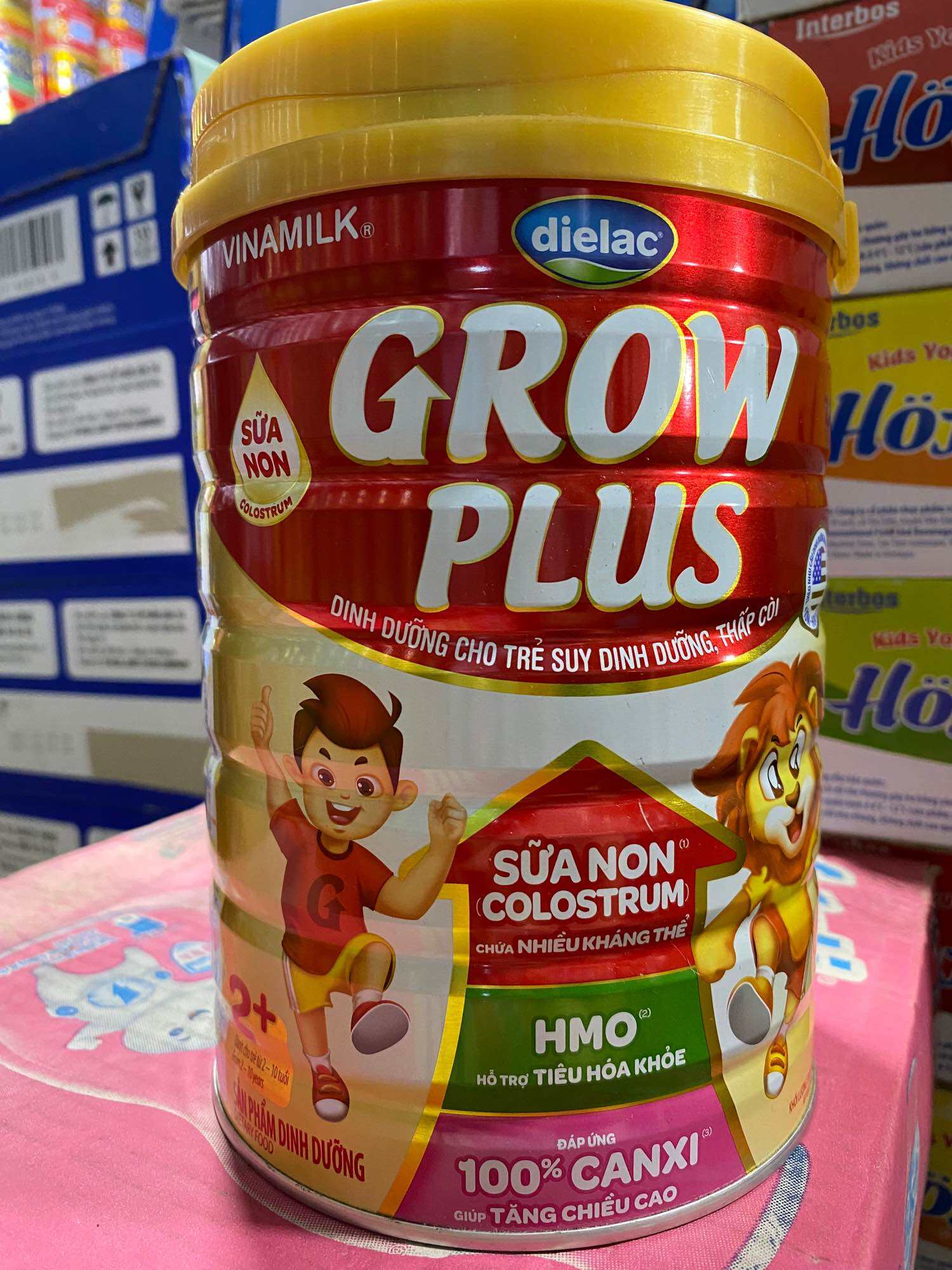 Sữa bột dinh dưỡng growplus VNM cho bé từ 2 tuổi trở lên