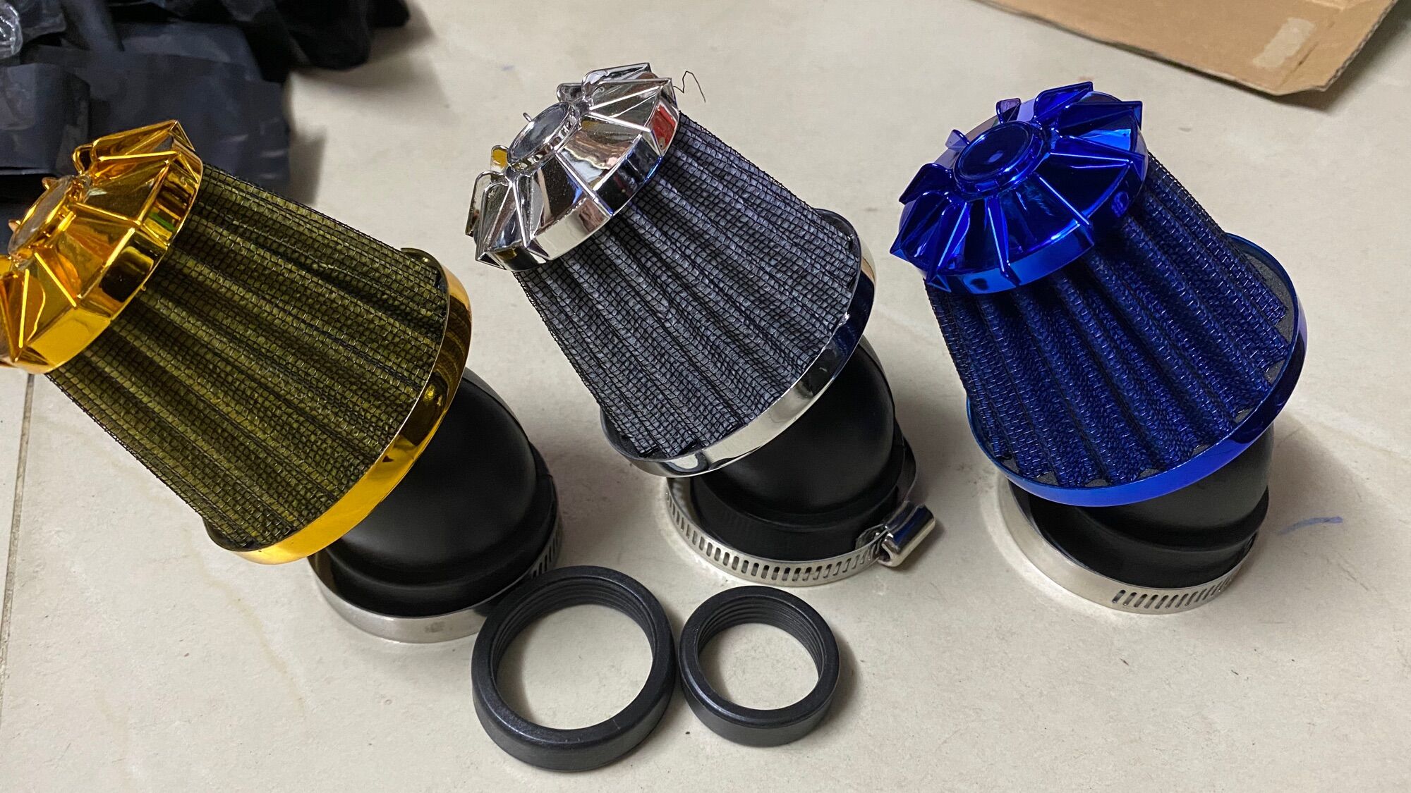 lọc gió ( Pô Air ) lưới thép đa năng gắn xe máy