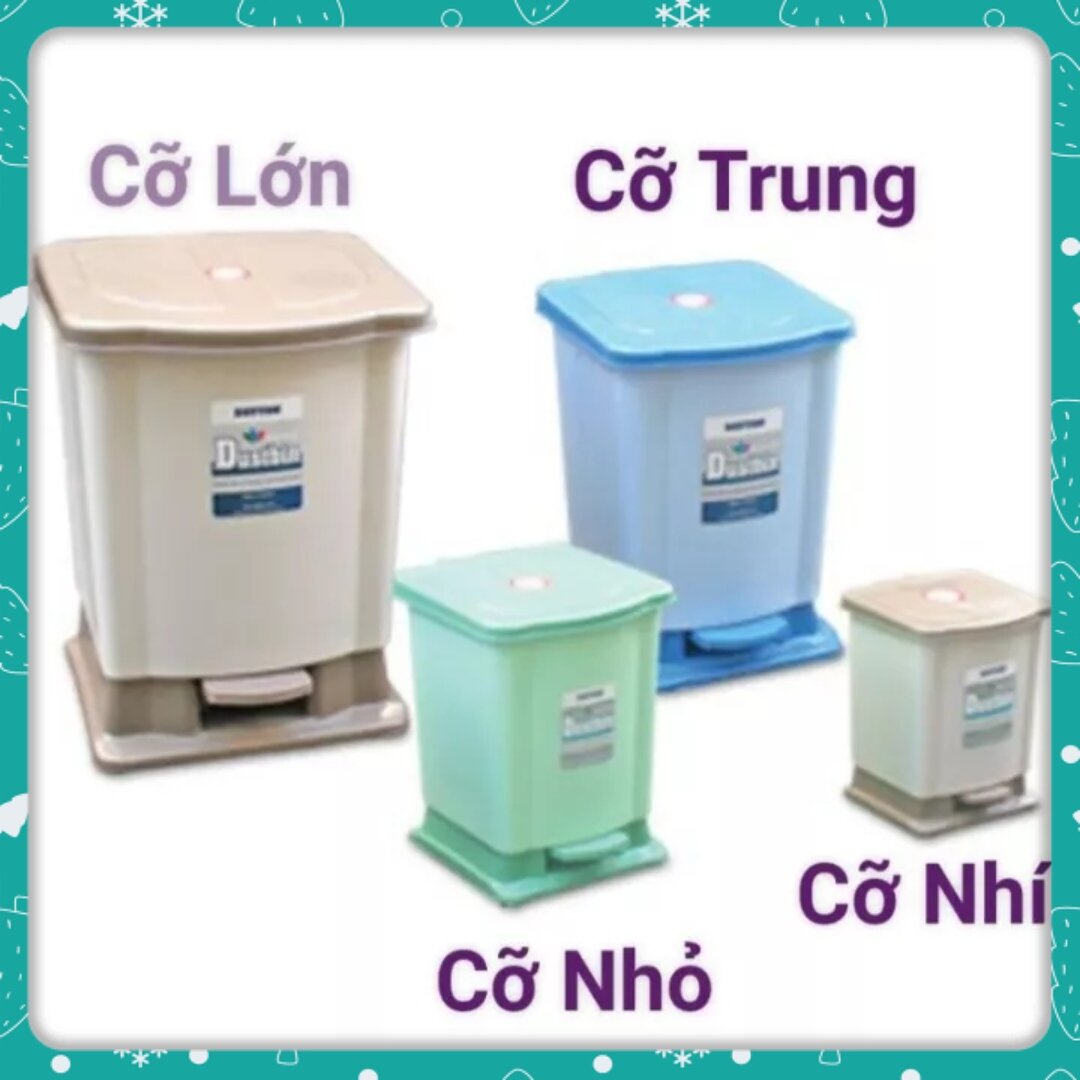 Thùng rác bật duy tân các cỡ