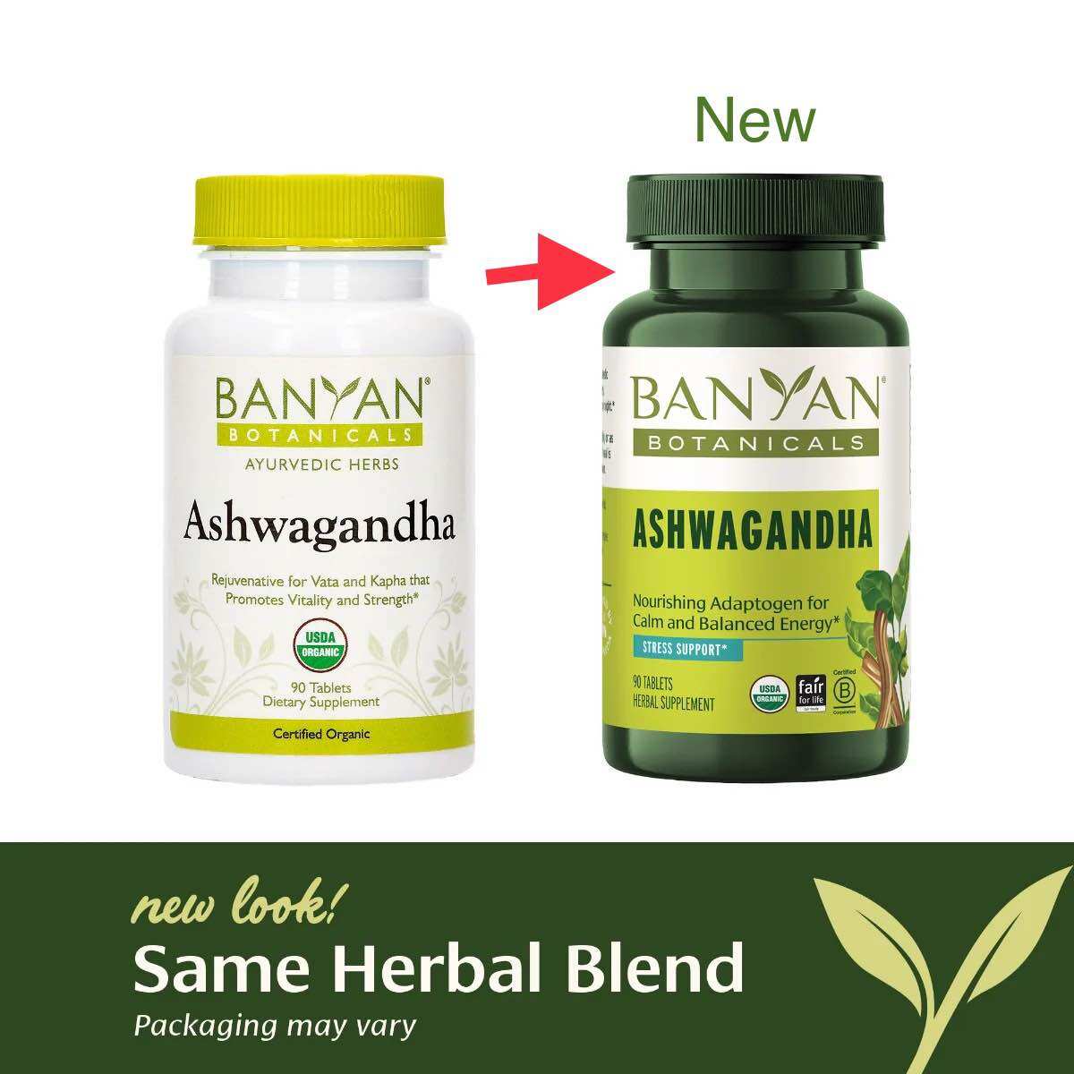 Banyan Botanicals Ashwagandha tablets - Viên nén Ashwagandha Hỗ trợ làm dịu tâm trí và thúc đẩy giấc ngủ ngon