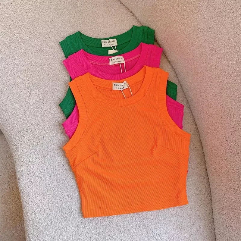 ÁO CROPTOP THUN KIỂU BA LỖ ĐẸP B999