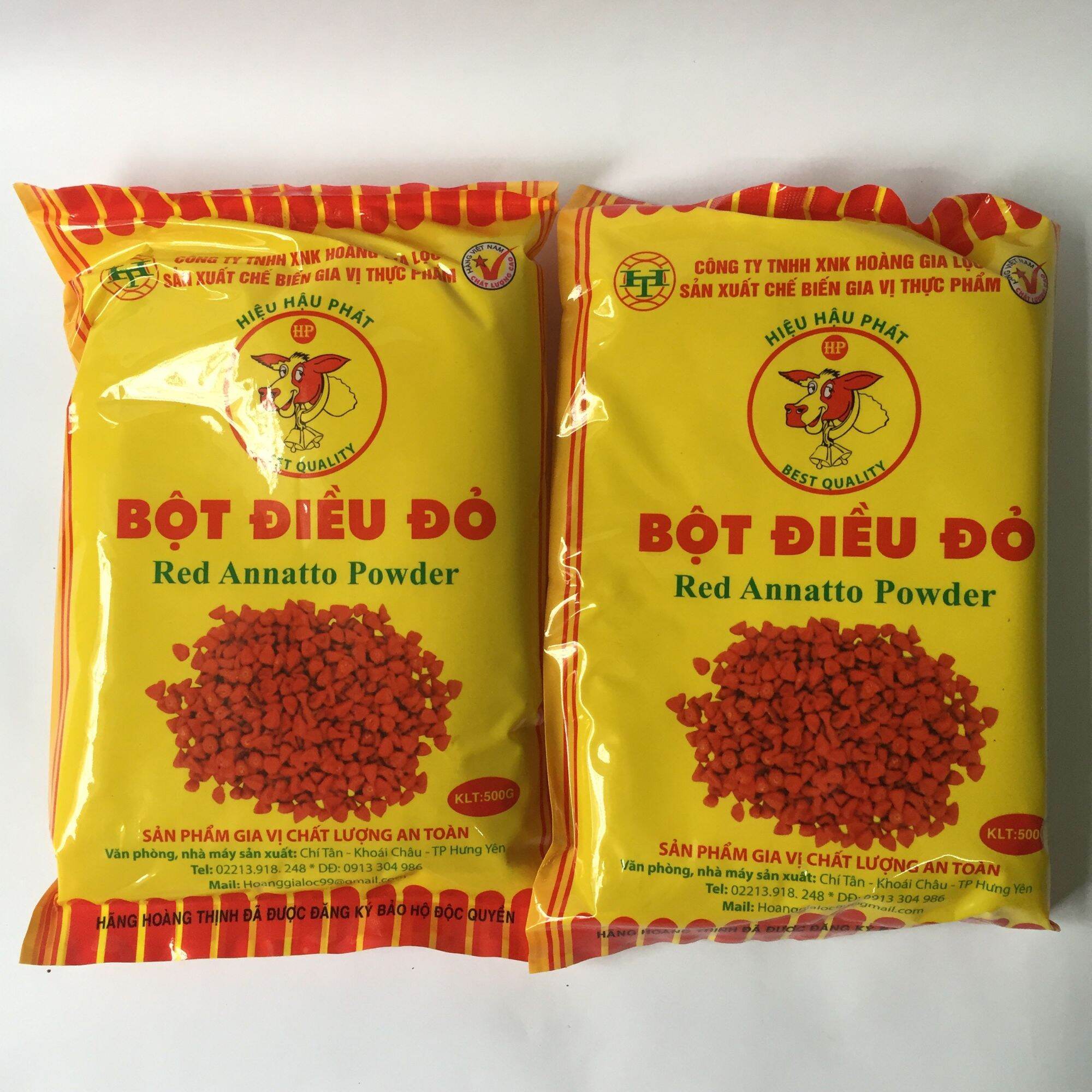 Bột điều đỏ đặc biệt tạo màu trong thực phẩm, gói 500g