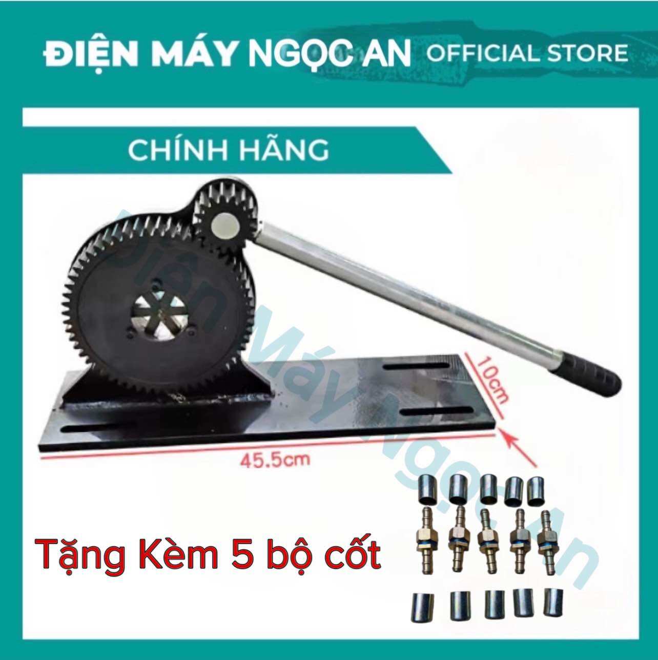 Máy bấm đầu ống áp lực cao thuỷ lực 8mm đến 13mm. máy ép dây rửa xe tặng kèm 5 bộ đầu ép dây