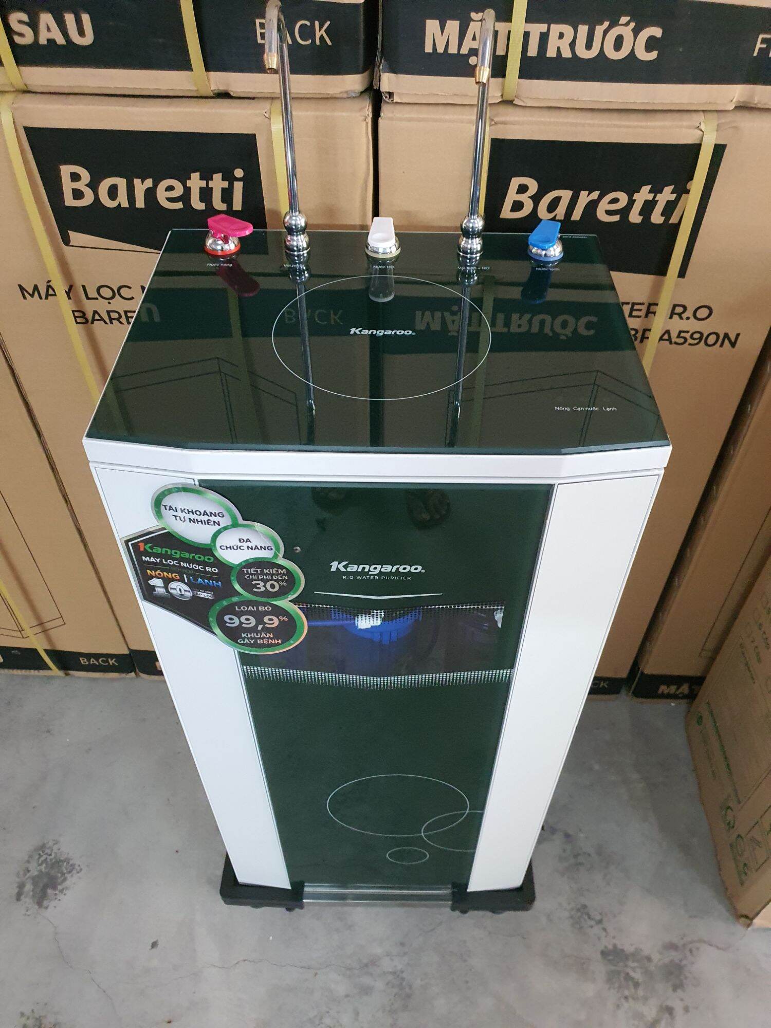 [Trả góp 0%]Máy lọc nước RO nóng lạnh Kangaroo KG10A3KG 10 lõi Nóng-Lạnh-Nguội