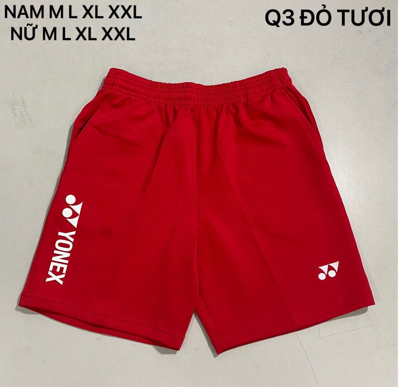 Quần cầu lông nam màu đỏ