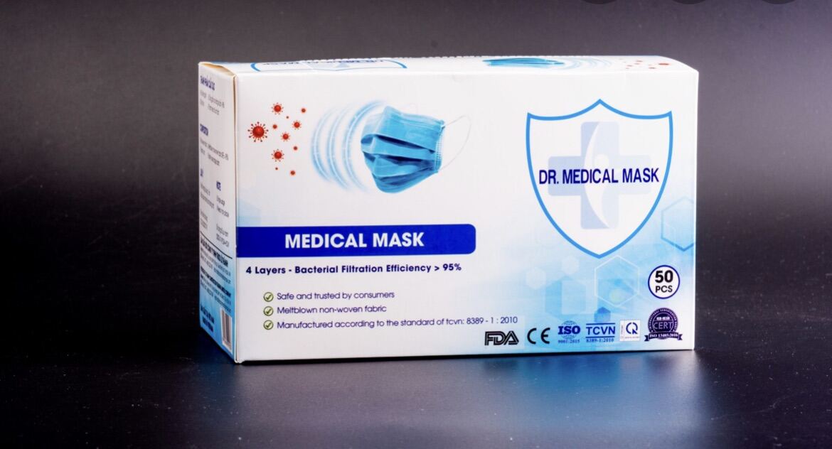 [Hcm]Khẩu Trang Dr Medical Mask Hộp 50 Cái ( Hàng Có Sẵn)