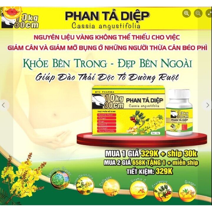 Giảm cân Phan Tả Diệp Xổ Mỡ Chuyên Sâu [Cao Cấp Siêu Mạnh ]