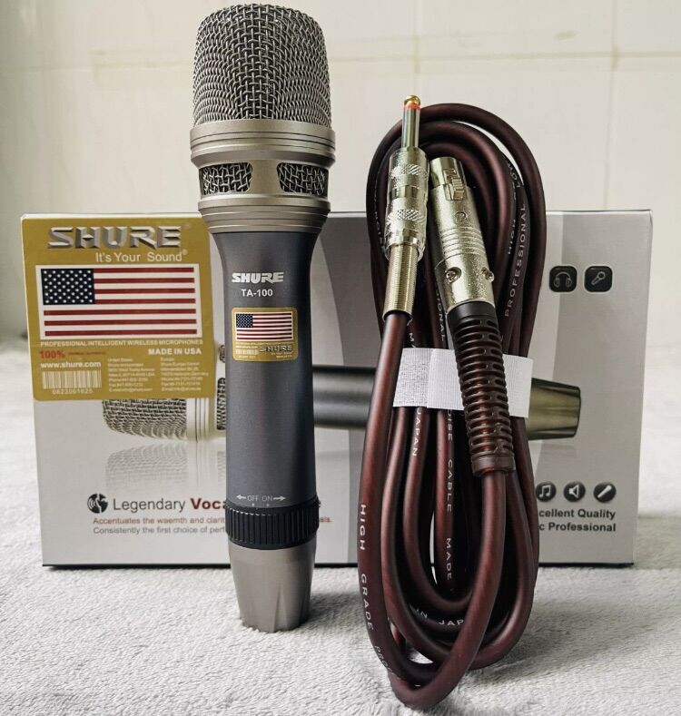 Micro hát karaoke có dây cao cấp shure TA 100/ TA300