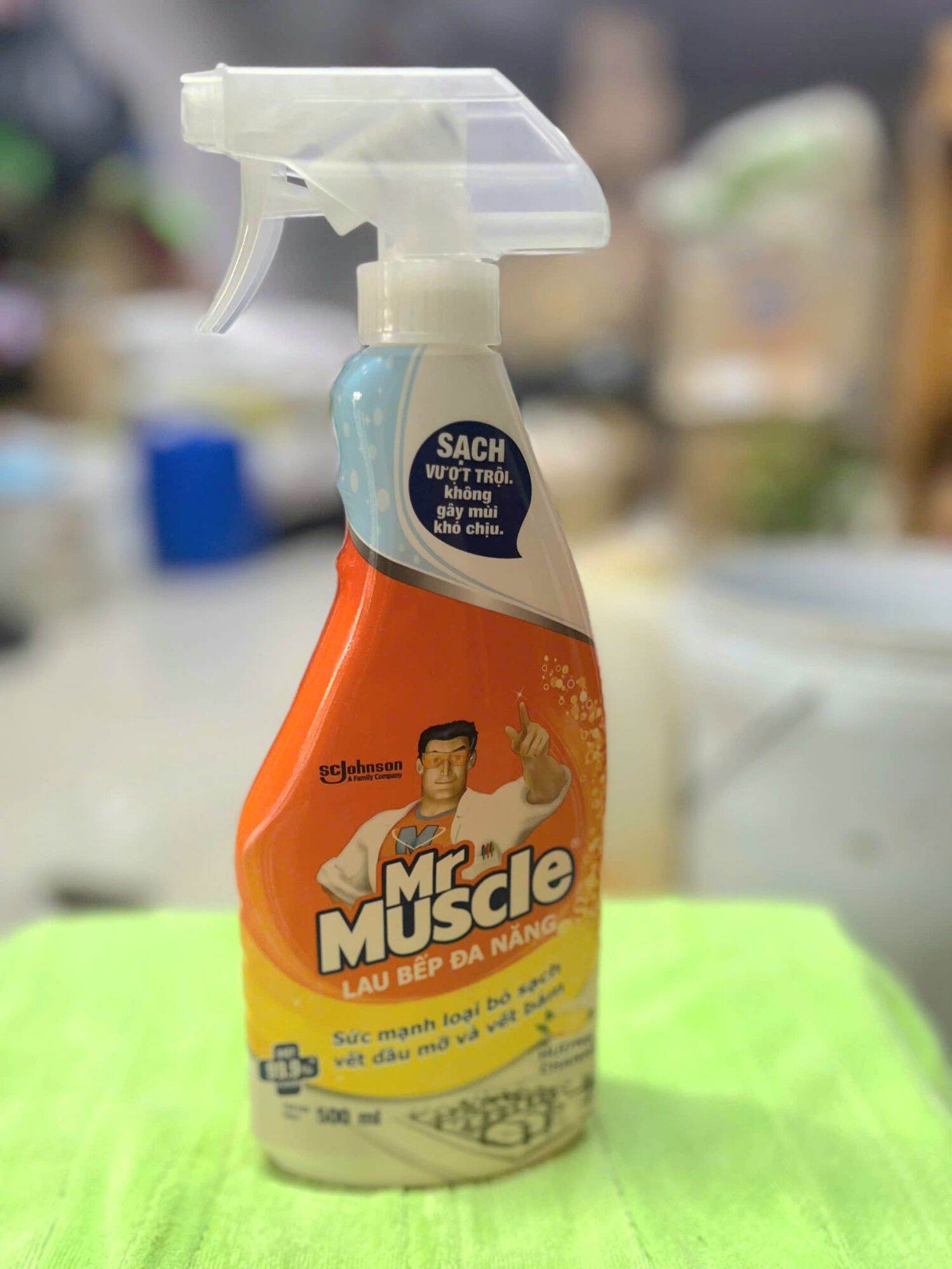 Xịt lau bếp đa năng mr muscle sạch bong sáng bóng 500ml