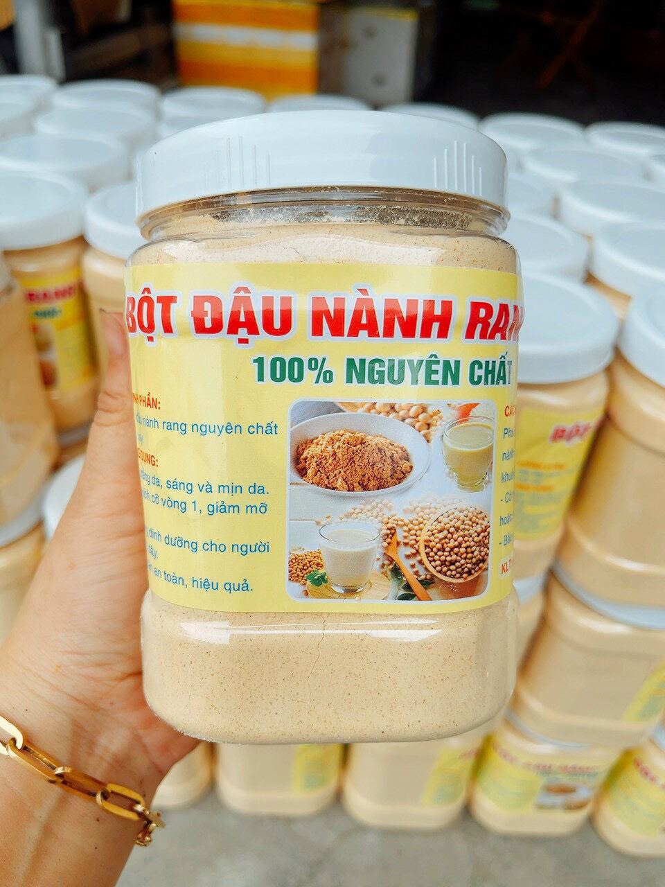 Bột đậu nành rang xay nguyên chất loại 1kg