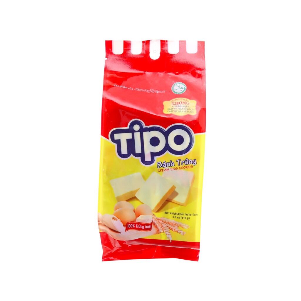 COMBO 12 CÁI BÁNH TRỨNG NƯỚNG TIPO GÓI 115G