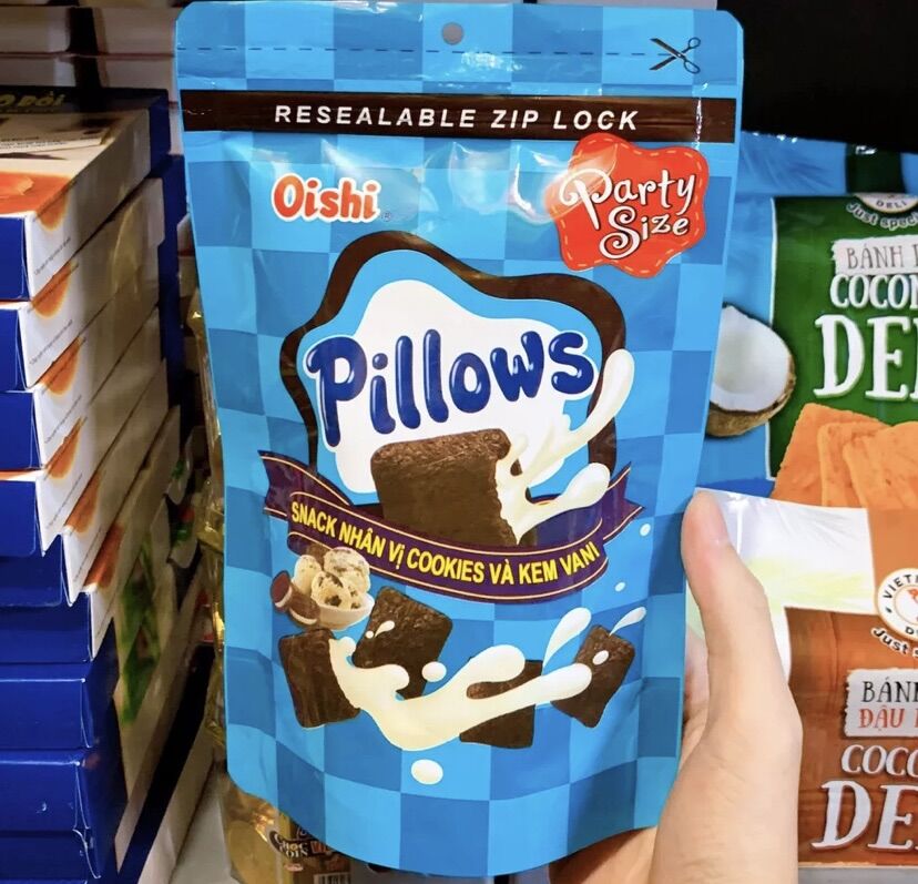 Snack nhân Oishi Pillows gói 85g