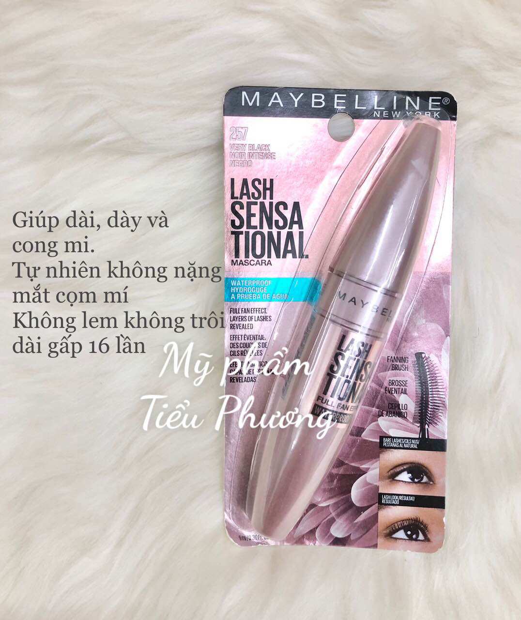 Mascara Dài, cong mi Và Dày Mi Maybelline Lash Sensational full fan effect