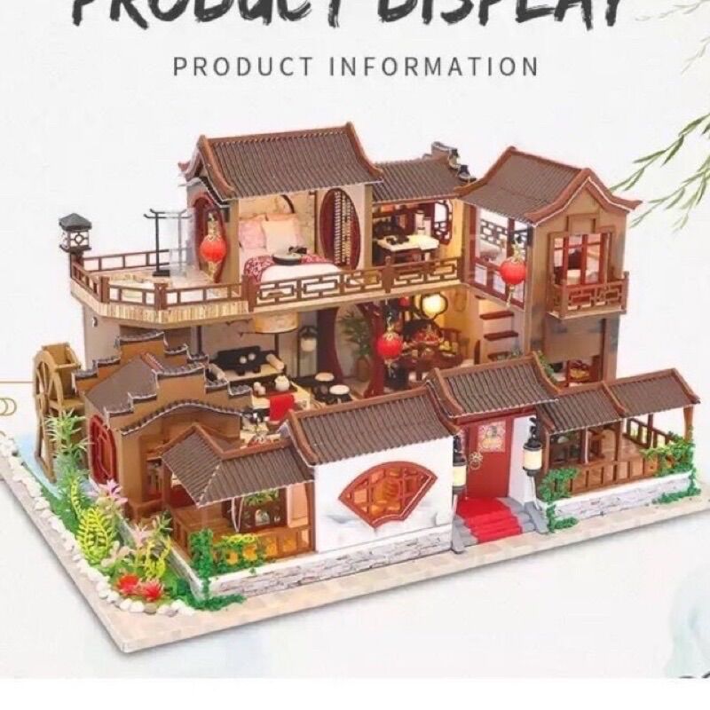 L905 Mô hình lắp ráp biệt thự cổ trang