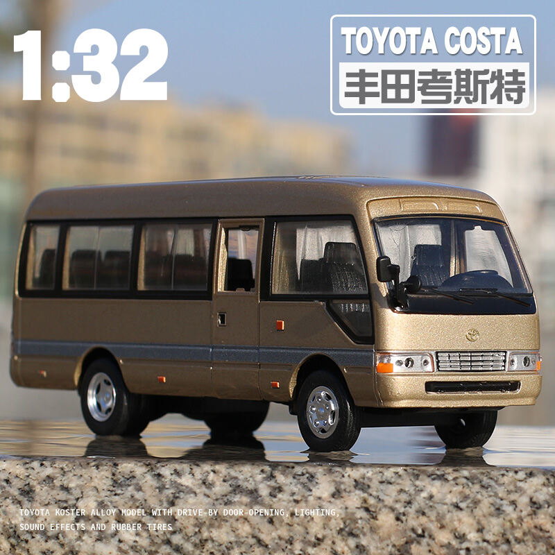 1:32 Xe Buýt Mô Hình Ô Tô Toyota Cost Xe Khách Mô Phỏng Xe Đồ Chơi Trẻ Em Hợp Kim Mô Phỏng Xe Quà Tặng Bé Trai