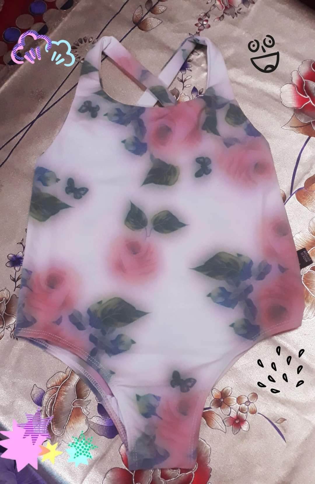 Bikini hoa 1 mảnh cho bé gái