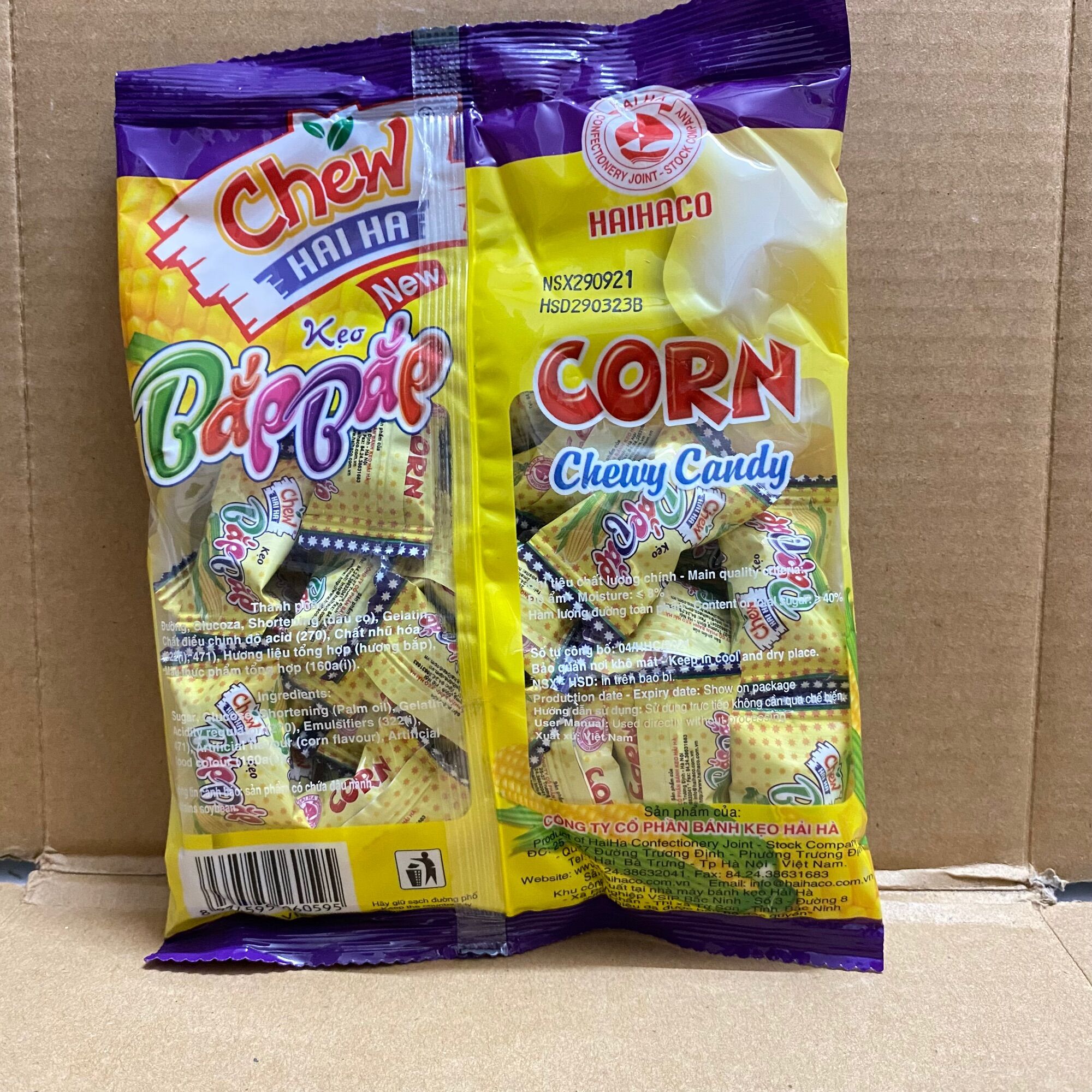 [100g][Vị Ngô] Túi Kẹo Chew Hải Hà