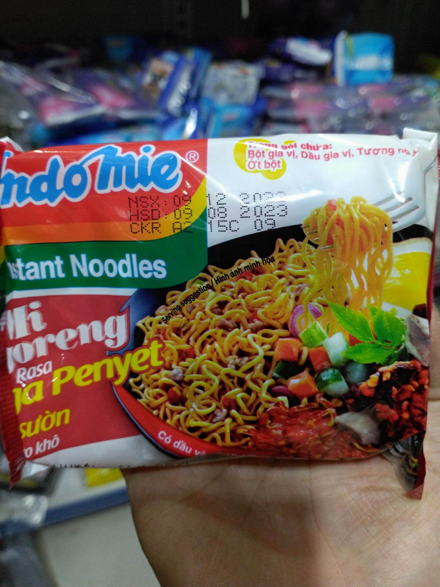 Mì indomie gói các vị